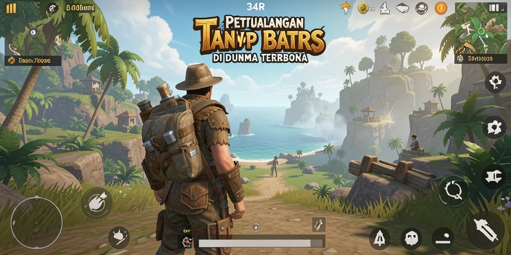 Tampilan gameplay menakjubkan dari dunia terbuka 34R.