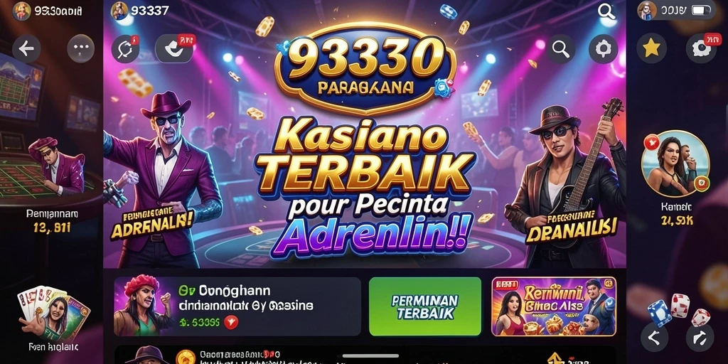 Tampilan gameplay seru di 93337 dengan suasana kasino.