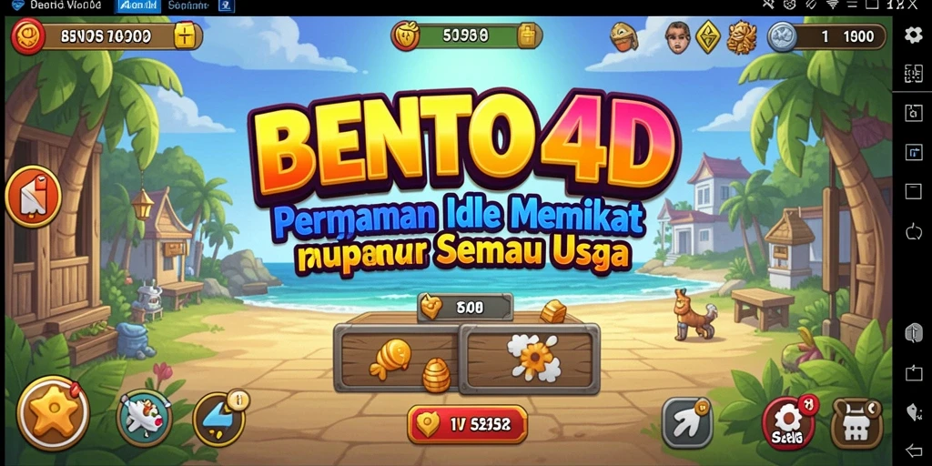 Tangkapan layar BENTO4D menampilkan gameplay yang santai dan menyenangkan.
