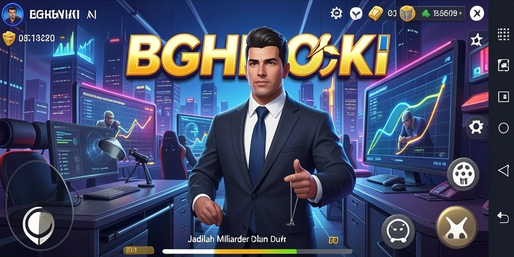 Tampilan gameplay menarik BIGHOKI di dunia Tycoon.