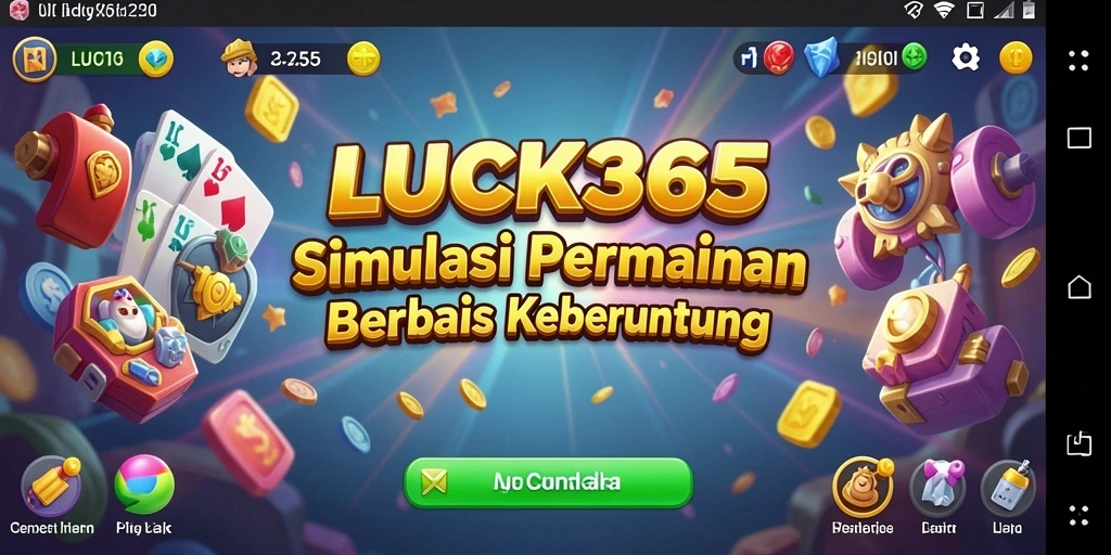 Tampilan gameplay LUCK365 yang menarik dan penuh warna.