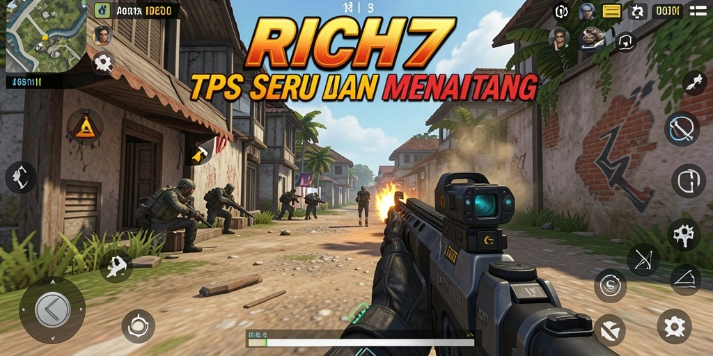 Gameplay RICH7 yang mendebarkan dalam aksi TPS.